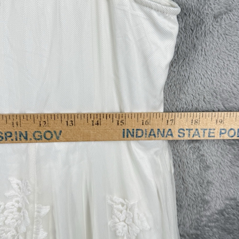 Torrid Midi Dress Womens 16 Ivory Wedding Hi-Lo Hem Sweatheart Neckline NWT - Picture 13 of 14